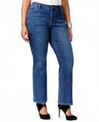 Lee Platinum Plus Size Curvy-Fit Bootcut Jeans, Created for Macy's