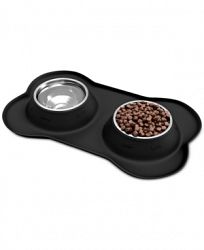 Stainless Steel Pet Bowls for Dogs and Cats- Set of 2 Dishes for Food and Water