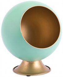 Zuo Round Green Metal Small Planter