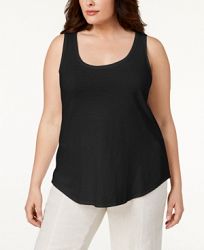 Eileen Fisher Plus Size System Organic Cotton Tank Top
