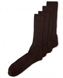Gold Toe Men's Socks, Adc Acrylic Fluffies 3 Pairs Crew Casual Socks + 1 Pair