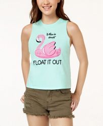 Pretty Rebellious Juniors' Float It Out Graphic Tank Top