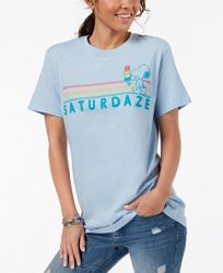 Hybrid Juniors' Cotton Snoopy-Graphic T-Shirt'