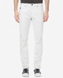 Buffalo David Bitton Men's Ash-x Slim Fit Stretch White Jeans