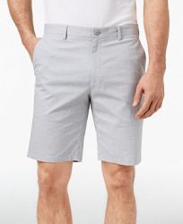 Alfani Men's Geometric Dobby Flat-Front 9.5" Shorts, Created for Macy's
