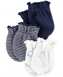 Carter's Baby Boys 3-Pack Cotton Mittens