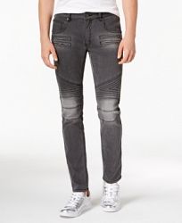 I. n. c. Men's Zig Zag Moto Skinny Jeans, Created for Macy's