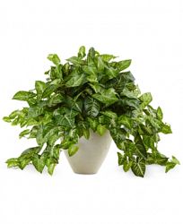 Nearly Natural Nephthytis Artificial Plant in White Planter