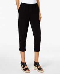 Eileen Fisher Organic Cotton Slim Cropped Pants, Regular & Petite Sizes
