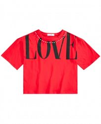 Beautees Big Girls Cropped Love T-Shirt