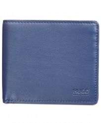 Hugo Boss Men's Navy Leather Bi-Fold Wallet