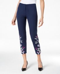 Alfani Hollywood Embroidered Skinny Pants, Created for Macy's