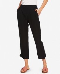 1. state Flat-Front Tie-Hem Ankle Pants