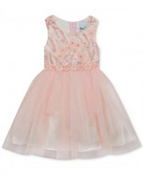 Rare Editions Toddler Girls Embroidered Sequin Ballerina Dress