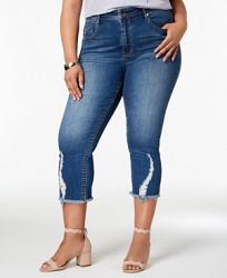 Seven7 Trendy Plus Size Ripped Jeans