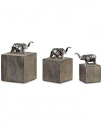 Uttermost Tiberia Set of 3 Elephant Sculptures