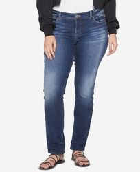 Silver Jeans Co. Plus Size Elyse Stretch Straight Jeans