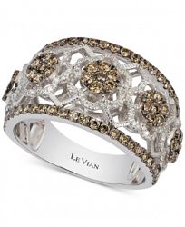 Le Vian Chocolatier Diamond Openwork Ring (1-1/3 ct. t. w. ) in 14k White Gold