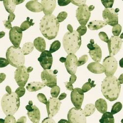 Genevieve Gorder for Tempaper Ghosted Cactus Self-Adhesive Wallpaper