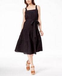 Michael Michael Kors Cotton Tiered Dress, Created for Macy's