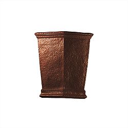 CER-1415W-TERA - Justice Design - Really Big Americana Outdoor Sconce Terra Cotta Finish (Smooth Faux)Smooth Faux - Ceramic