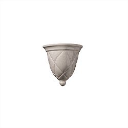 CER-1480-ANTS - Justice Design - Milano Sconce Antique Silver Finish (Smooth Faux)Smooth Faux - Ambiance
