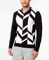 Alfani Men's Broken Chevron Sweater, Created for Macy's