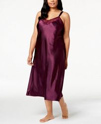 Thalia Sodi Plus Size Lace-Trimmed Nightgown, Created for Macy's