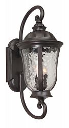 Z6020-OBO - Craftmade Lighting - Frances - Three Light Wall Sconce Oiled Bronze Finish With Hammered Clear Glass - Frances