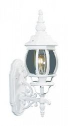 7520-03 - Livex Lighting - Frontenac - One Light Exterior Lantern White Finish with Clear Beveled Glass - Frontenac