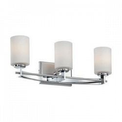 TY8603C - Quoizel Lighting - Taylor 3 Light Transitional Bath Vanity Polished Chrome Finish with Opal Etched Glass - Taylor