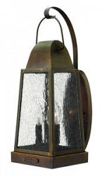 1775SN - Hinkley Lighting - Sedgwick - Three Light Large Outdoor Wall Mount Sienna Finish with Clear Seedy Glass - Sedgwick