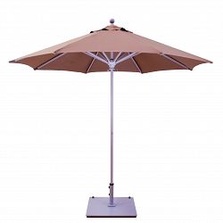 732dr51 - Galtech International - 9' Octagon Commercial Umbrella 51: Canvas DRW: Drift WoodSunbrella Solid Colors - Quick Ship -