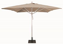 792SR59 - Galtech International - Manual Lift - 10' x 10' Square Umbrella 59: Antique Beige SR: SilverSunbrella Solid Colors - Quick Ship -