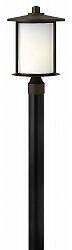 1911OZ-GU24 - Hinkley Lighting - Hudson - 16.8 One Light Outdoor Post Mount 26W GU24 Oil Rubbed Bronze Finish with Etched Opal Glass -