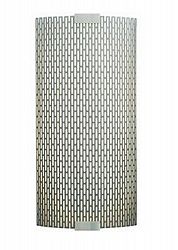 PW561METSICF2HE - LBL Lighting - Omni - One Light Medium Wall Sconce with Cover SL: Silver Finish CF: Compact Flourescent 18 Watt - 277 VMetal Mela Shade -