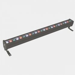 WWS3224PP30RGBZ - Jesco Lighting - WWS Series - 28W 24 LED Outdoor Wall Washer with Plug and Play - 30 Beam Angle Bronze RGB Color Changing Color Output - WWS Series