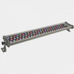 WWT48180HW15RGBB - Jesco Lighting - WWT Series - 48 176W 72 LED Outdoor Hard Wire Wall Washer - 15 Beam Angle Black RGB Color Changing Color Output - WWT Series