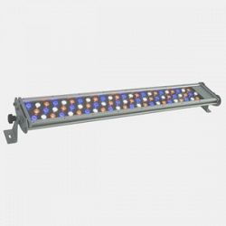 WWT48180PP15AWBW - Jesco Lighting - WWT Series - 48 72 LED Outdoor Wall Washer with Plug and Play - 15 Beam Angle White Amber/White/Blue Color Output - WWT Series