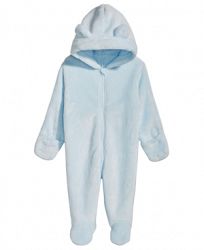 First Impressions Baby Boys & Girls Hooded Faux-Fur Footed Snowsuit, Created for Macy's