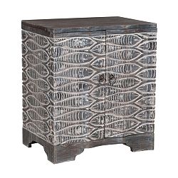 642005 - GUILD MASTER - Waterfront - 26 Night Stand Waterfront Grey Stain/White Finish - Waterfront