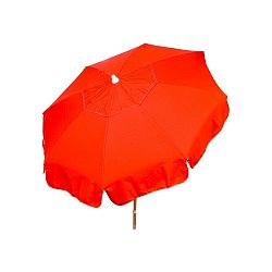 1354 - Parasol Enterprises - Italian - 6' Umbrella with Beach Pole Solid Red Finish -