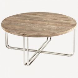 06561 - Cyan lighting - Montrose - 39 Inch Coffee Table Black Forest Grove/Chrome Finish - Montrose