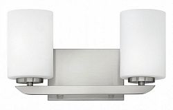 55022BN - Hinkley Lighting - Kyra - Two Light Bath Vanity Brushed Nickel Finish with Etched Opal Glass - Kyra