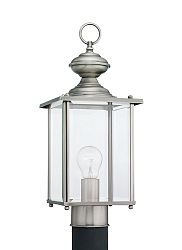 8257-965 - Sea Gull Lighting - Jamestowne - One Light Outdoor Post Lantern Antique Brushed Nickel - Jamestowne