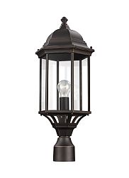 8238701-71 - Sea Gull Lighting - Sevier - One Light Outdoor Post Lantern Antique Bronze Finish with Clear Glass - Sevier