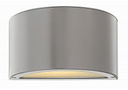 1661TT - Hinkley Lighting - Luna - 9 Inch 8W 1 LED Outdoor Small Wall Mount Titanium Finish with Etched Glass - Luna