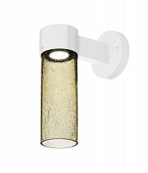 JUNI10GD-WALL-LED-WH - Besa Lighting - Juni 10 - 11.5 Inch 4W 1 LED Outdoor Wall Sconce White Finish with Gold Bubble Glass - Juni 10