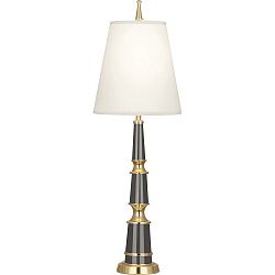 A900X - Robert Abbey Lighting - Jonathan Adler Versailles - 25 Inch One Light Table Lamp Ash Lacquered Paint/Modern Brass Finish with Fondine Fabric Shade - Jonathan Adler Versailles