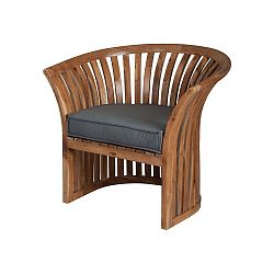 2317003GO - GUILD MASTER - Teak - 23 Barrel Outdoor Chair Cushion Grey Finish - Teak Barrel